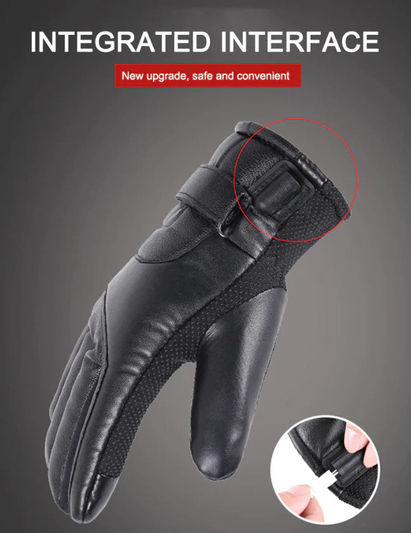 Electric USB Heated Gloves – Winter Warming Thermal Ski & Snow Hand Protection, Windproof & Rechargeable