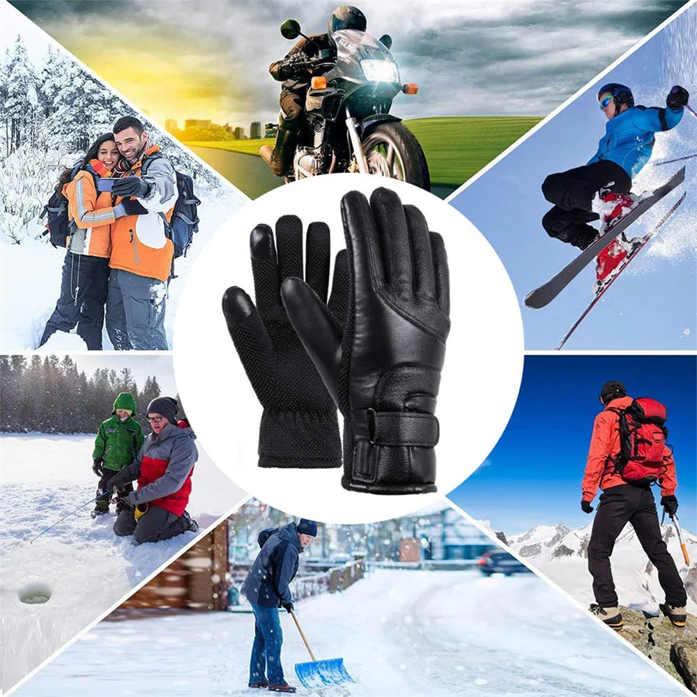Electric USB Heated Gloves – Winter Warming Thermal Ski & Snow Hand Protection, Windproof & Rechargeable