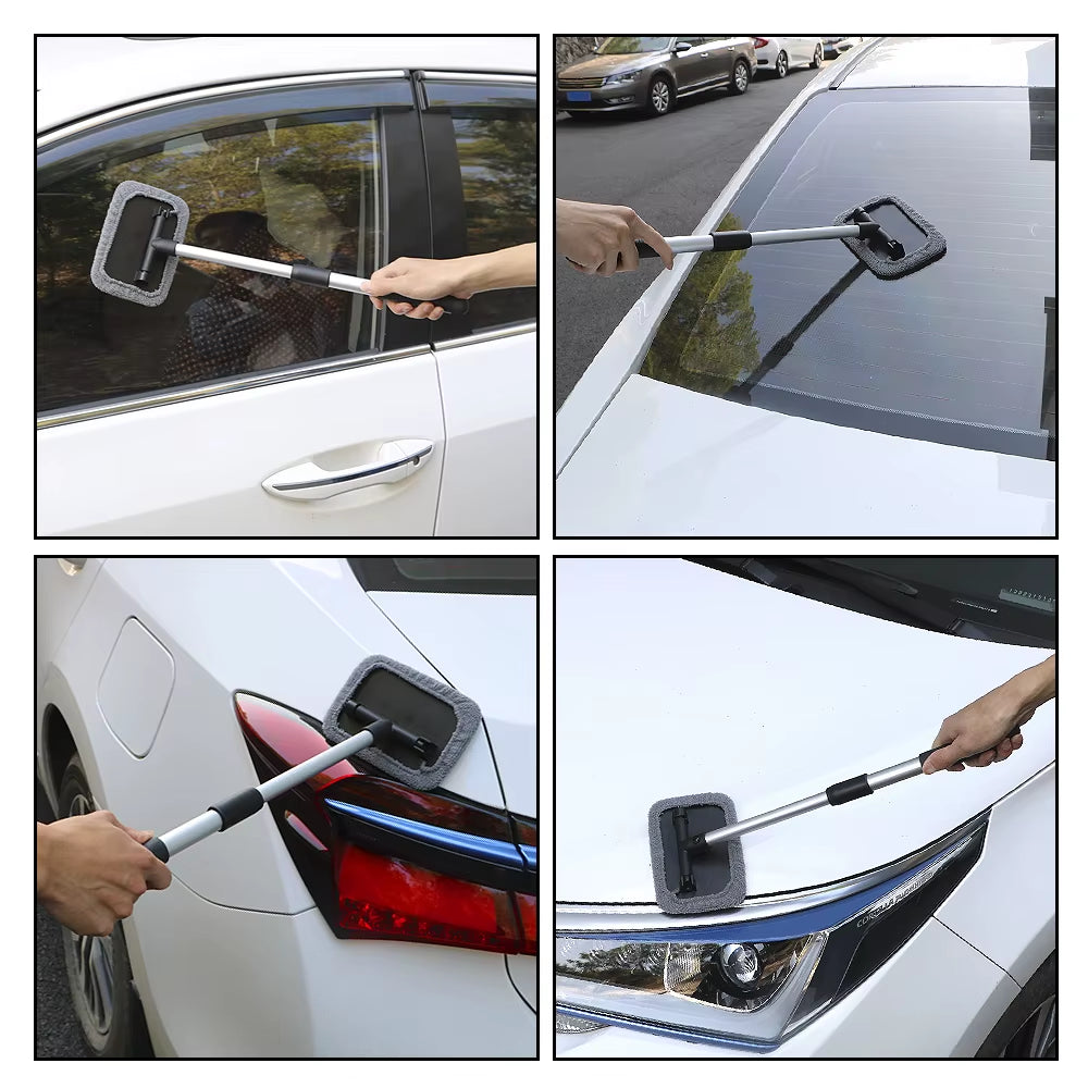 "Car Mop & Window Cleaning Tool – Windshield Fog Remover, Auto Glass Wipe, Home/Office Duster Brush, Multi-Purpose Washing Rag"