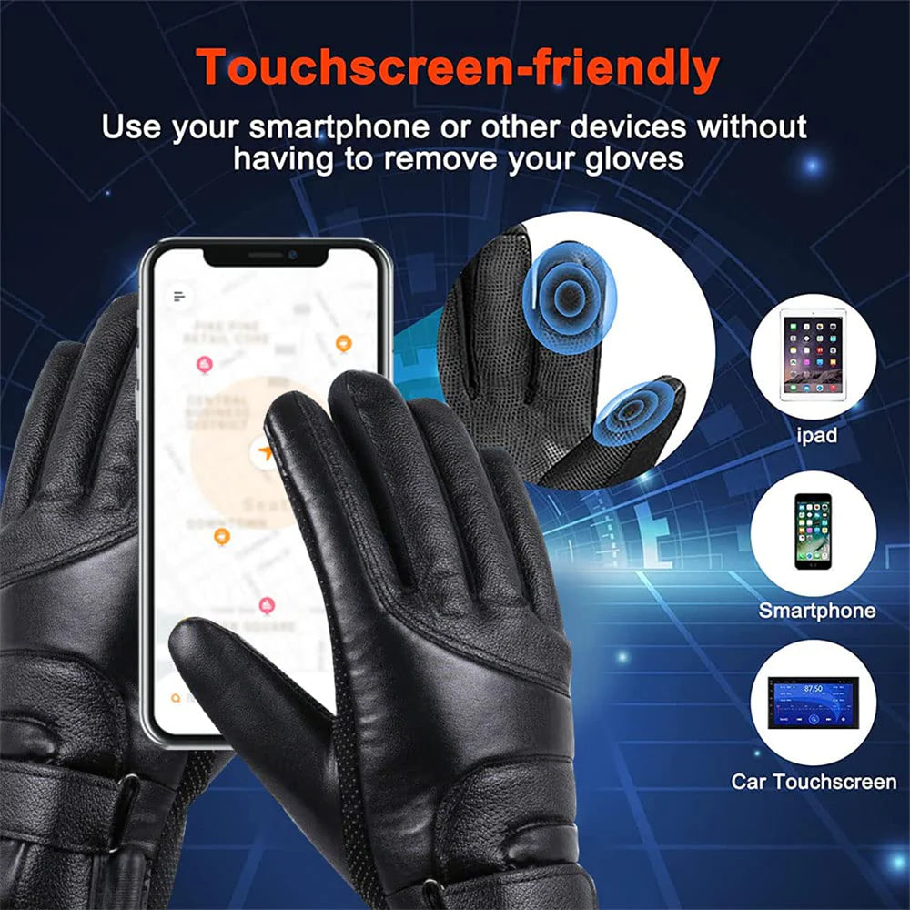 Electric USB Heated Gloves – Winter Warming Thermal Ski & Snow Hand Protection, Windproof & Rechargeable